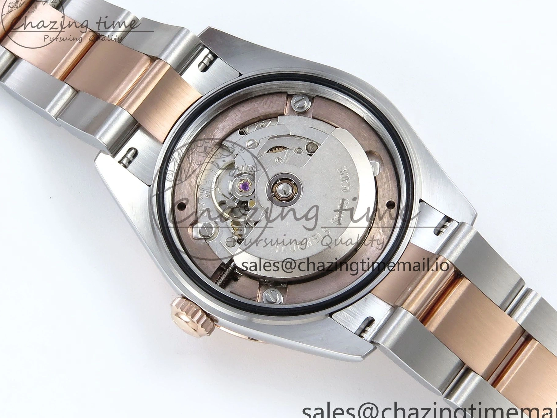 MiroTime 0504 DateJust 31 278271 ARF 1:1 Best Edition 904L Steel Brown Roman Diamonds Dial on SS RG Oyster Bracelet ETA SmartChoice 520